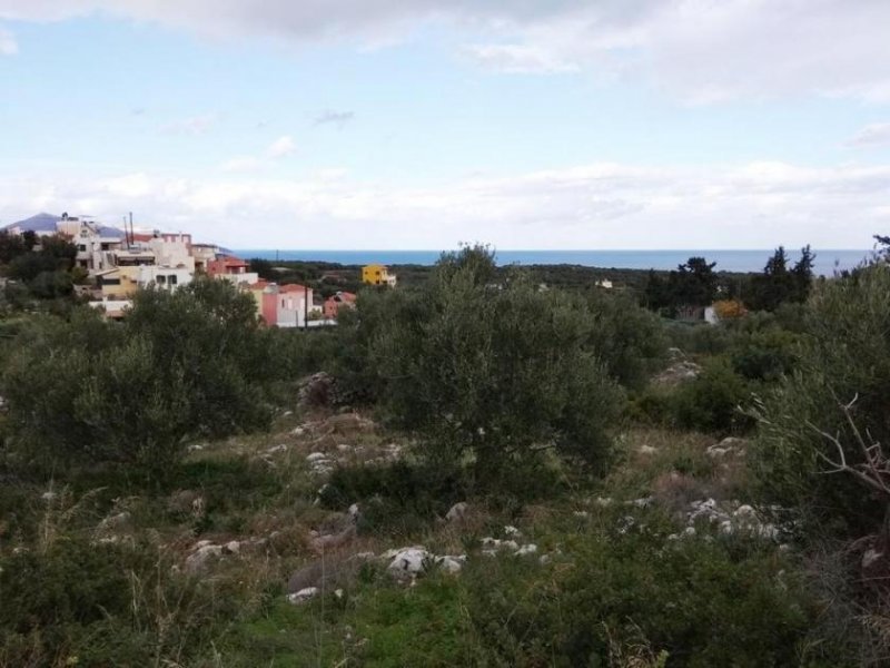 Plaka bei Chania Kreta, Plaka: Grundstück in Apokoronas mit Meerblick zu verkaufen Grundstück kaufen